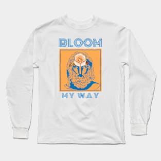 Bloom My Way In Colour French Blue Long Sleeve T-Shirt